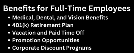 Benefits for Full-Time Employees
